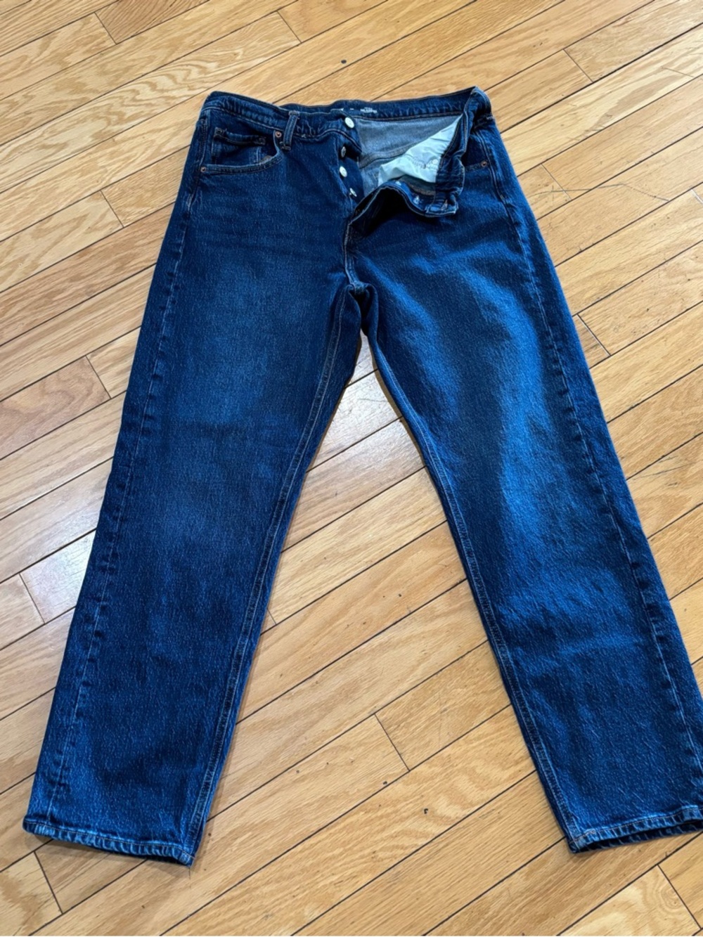 Old Navy Women's Dark Blue Straight Leg Jeans